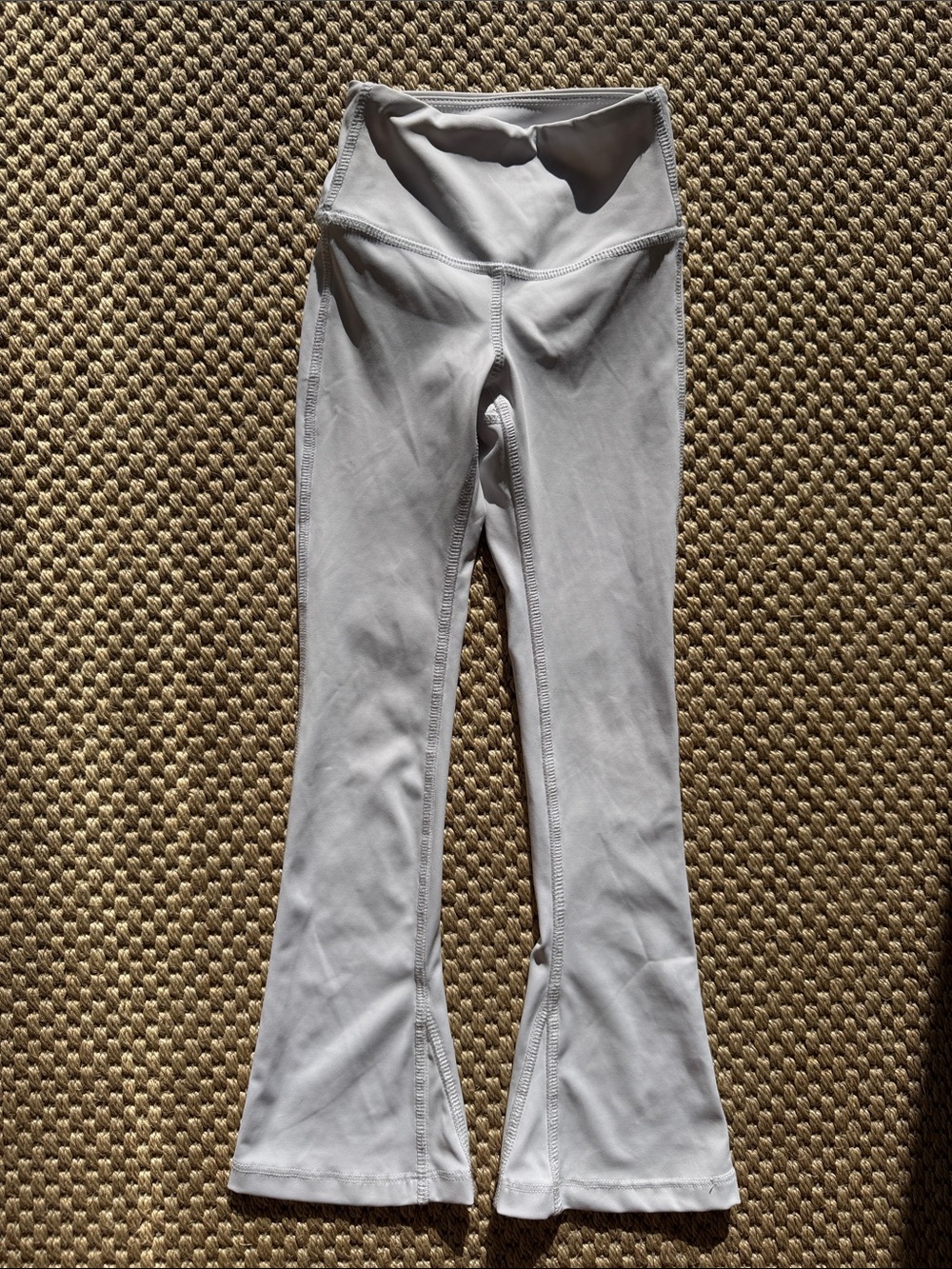 Tiger Friday Kids White Flare Stretch Leggings with High Waist size 5/6